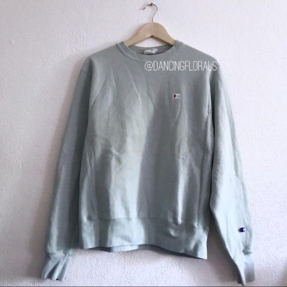 Champion Sweaters - Champion x urban outfitters mint blue crewneck